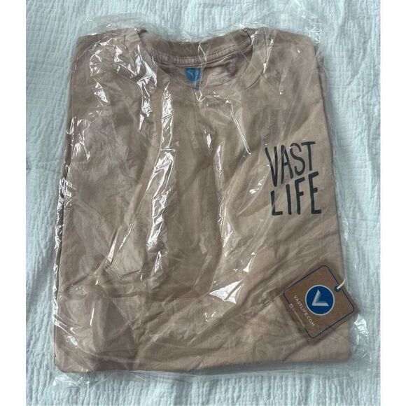 Vast Ascend Short Sleeve Top - Khaki NEW NWT - Picture 5 of 9